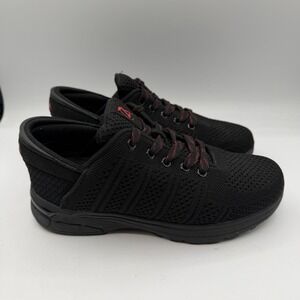 Zeba Ember Shoes Womens 9 W WIDE Black Knit Hands Free Step In‎ Walking Sneakers